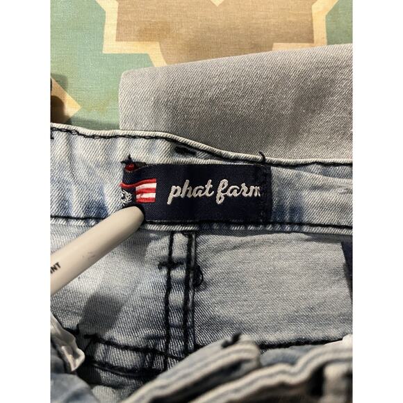 Phat Farm Denim Kids Jeans Size 10 Stretch Skinny Distressed *see flaw* - Picture 7 of 10